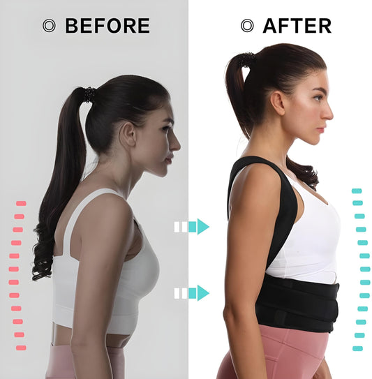 Adjustable Back Posture Corrector/ Slouching Relieve Pain Belt Women Men Pocket Plug