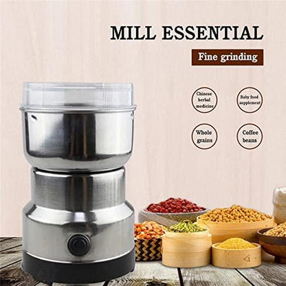 Electric Smash Machine, Multifunction Small Food Grinder Grain Grinder, Portable Coffee Bean Grinder Pocket Plug