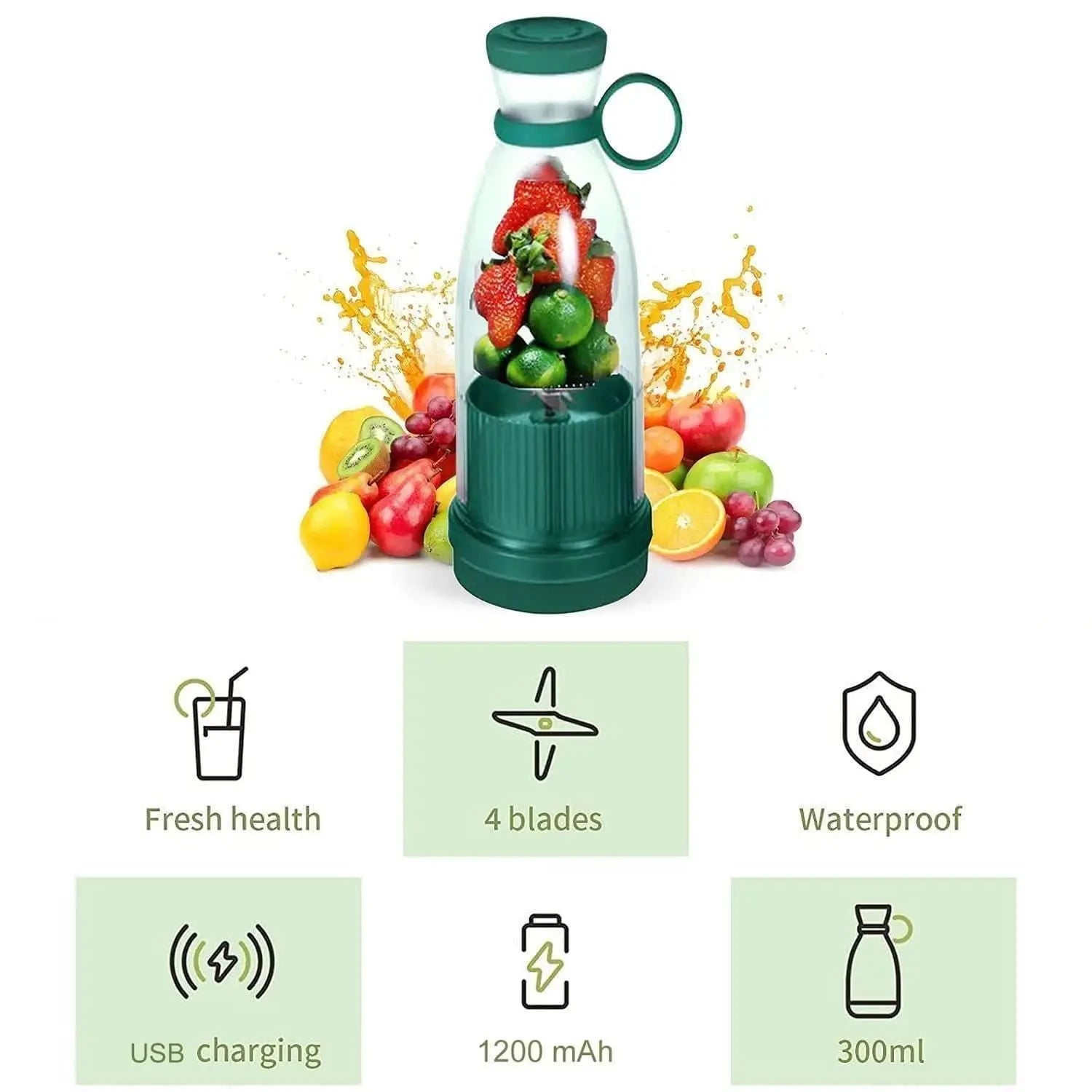 Electric Portable Mini Juicer Bottle Pocket Plug