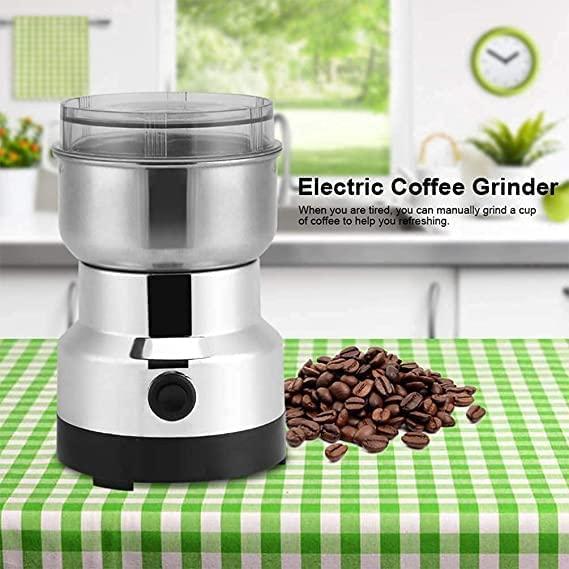 Electric Smash Machine, Multifunction Small Food Grinder Grain Grinder, Portable Coffee Bean Grinder Pocket Plug