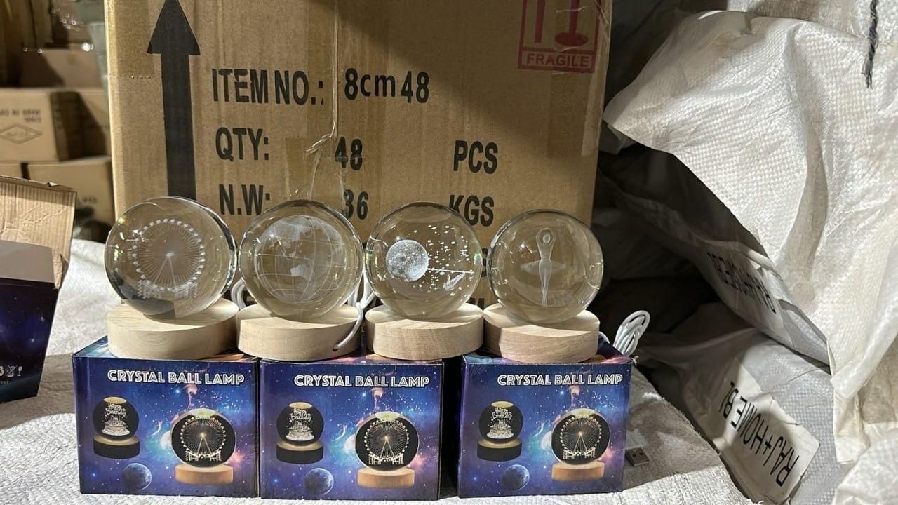 3D Crystal Lamp Ball (Assorted Design) Pocket Plug